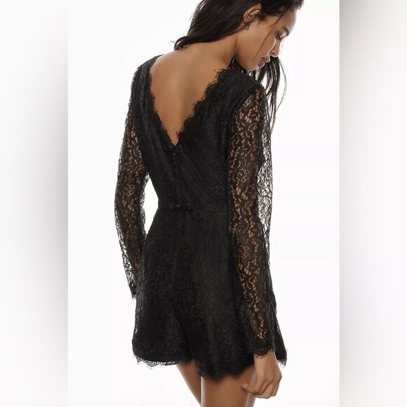Anthropologie Long Sleeve Lace Romper NWT - Picture 3 of 10